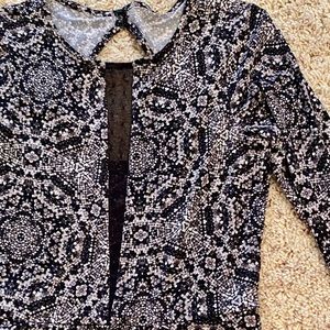 BCBGENERATION Hi-Low Knit Print Dress